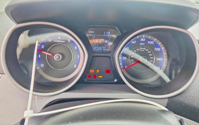 2016 Hyundai Elantra VIN KMHDH4AE7GU553397 COPART salvage auction — FRONT END, TX - SALVAGE VEHICLE TITLE (P), sold $900 on 2026-07-27 (photo 9)
