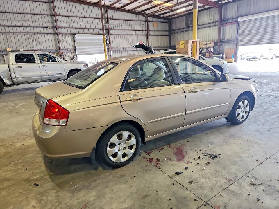 2009 Kia Spectra VIN KNAFE221095615433 COPART salvage auction — FRONT END, Fl - Cert Of Title Slvg Rebuildable, sold $575 on 2026-07-27 (photo 3)