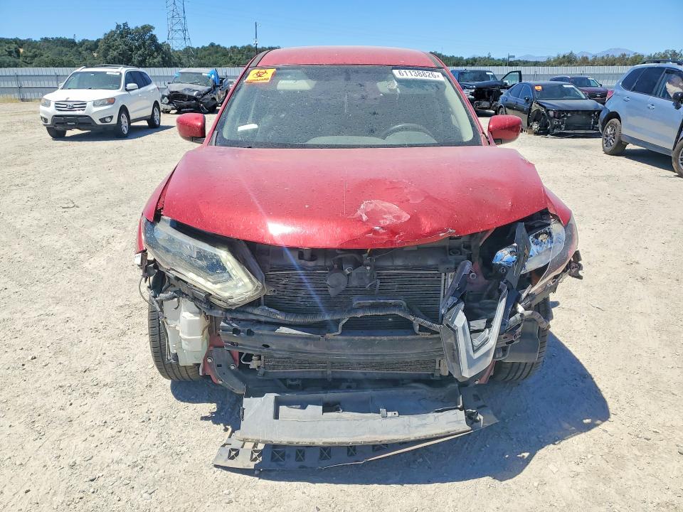 2017 Nissan Rogue VIN JN8AT2MT3HW382310 COPART salvage auction — FRONT END, CA - SALVAGE CERTIFICATE, sold $1,000 on 2026-07-31 (photo 5)