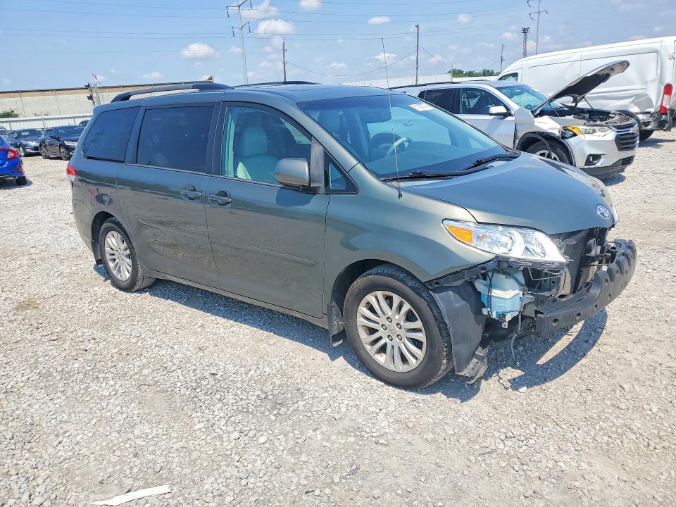 2013 Toyota Sienna VIN 5TDYK3DC2DS377998 COPART salvage auction — FRONT END, Oh - Cert Of Title-Salvage, sold $1,350 on 2026-07-24 (photo 4)