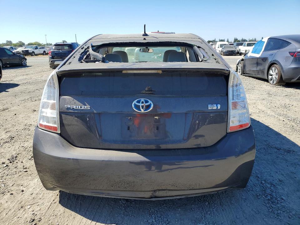 2011 Toyota Prius VIN JTDKN3DU9B0278472 COPART salvage auction — VANDALISM, Ca - Salvage Certificate, sold $575 on 2026-07-16 (photo 6)