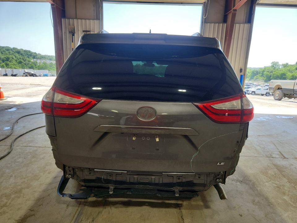 2019 Toyota Sienna VIN 5TDKZ3DC0KS969110 COPART salvage auction — REAR END, Oh - Cert Of Title-Salvage, sold $4,600 on 2026-07-24 (photo 6)