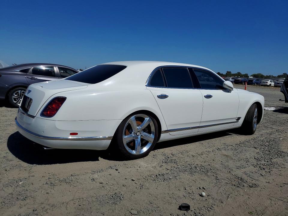 2016 Bentley Mulsanne VIN SCBBG7ZH3GC002262 COPART salvage auction — WATER/FLOOD, Ca - Salvage Certificate, sold $35,000 on 2026-07-25 (photo 3)
