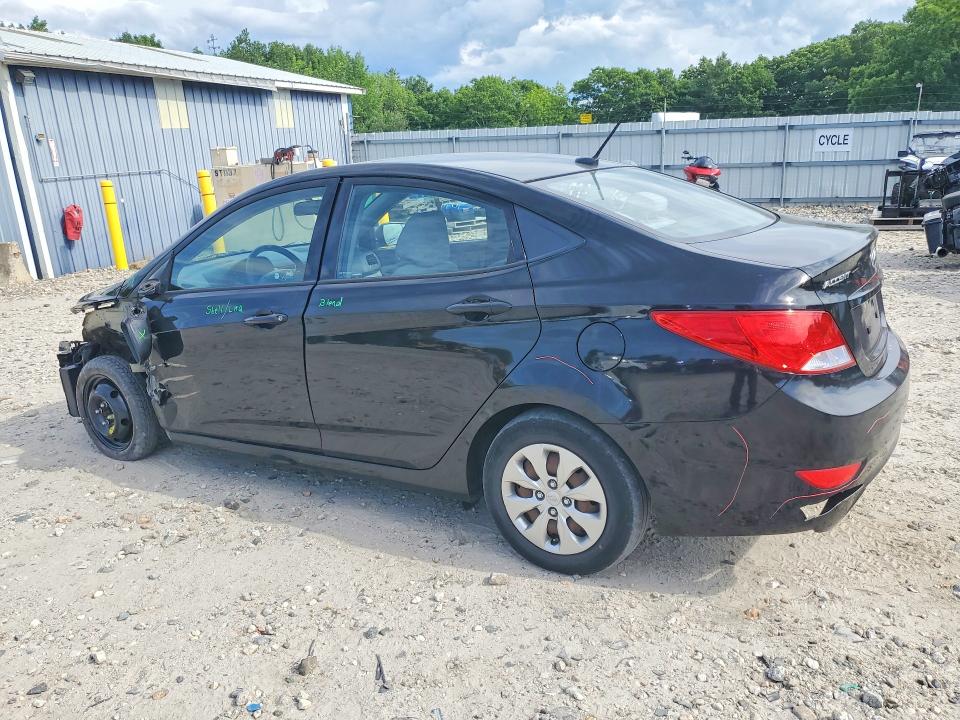 2017 Hyundai Accent VIN KMHCT4AE2HU312570 COPART salvage auction — FRONT END, Ct - Cert Of Title-Salvage, sold $450 on 2026-07-15 (photo 2)