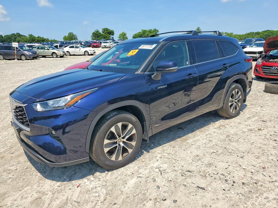 2020 Toyota Highlander VIN 5TDGBRCH8LS502724 COPART salvage auction — REAR END, Ma - Cert Of Title-Salvage, sold $5,000 on 2026-07-29 (photo 1)