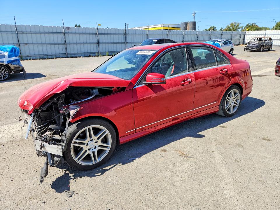 2013 Mercedes-benz VIN WDDGF4HB1DR286880 COPART salvage auction — FRONT END, Ca - Salvage Certificate, sold $475 on 2026-07-28 (photo 1)