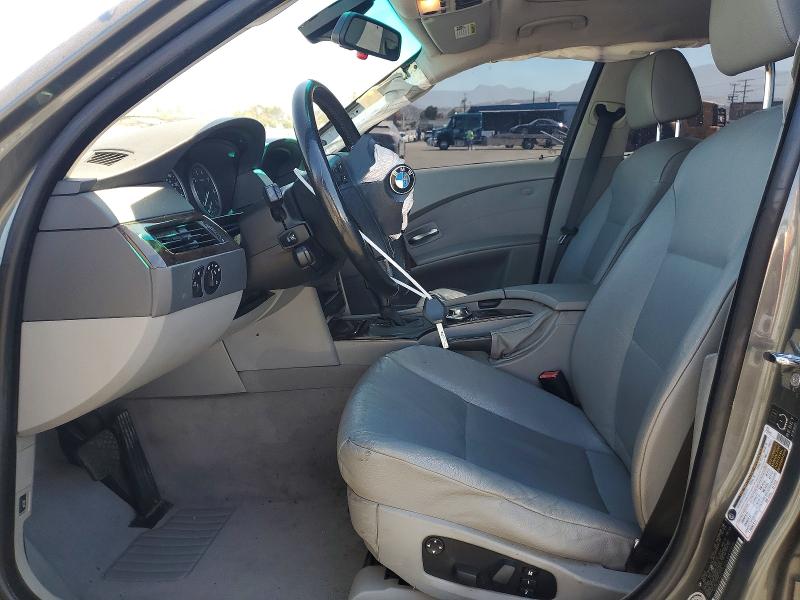2005 BMW 5er VIN WBANA73505B817917 COPART salvage auction — FRONT END, Ca - Salvage Certificate, sold $250 on 2026-07-27 (photo 7)