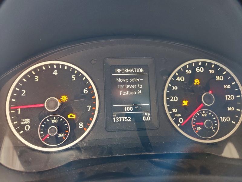 2013 Volkswagen Tiguan VIN WVGAV3AXXDW621716 COPART salvage auction — MECHANICAL, Az - Certificate Of Title, sold $175 on 2026-07-29 (photo 9)