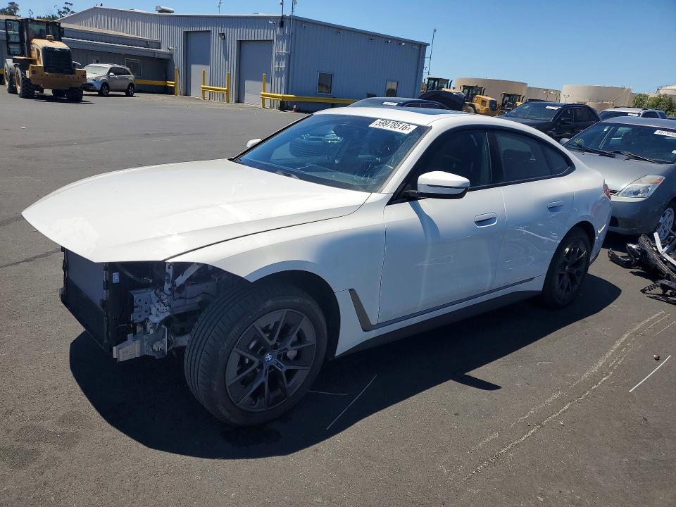 2023 BMW I4 VIN WBY43AW0XPFP62411 — COPART salvage auction photo