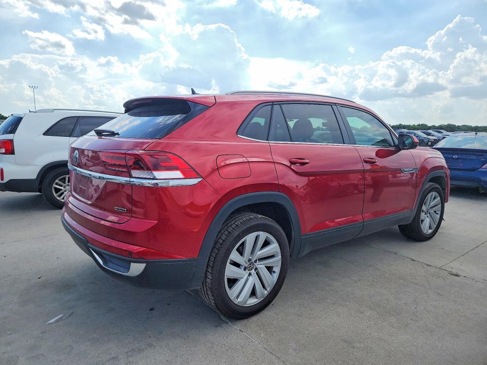 2022 Volkswagen Atlas cross sport VIN 1V2KC2CA6NC208887 COPART salvage auction — FRONT END, TX - SALVAGE VEHICLE TITLE, sold $8,900 on 2026-08-24 (photo 3)