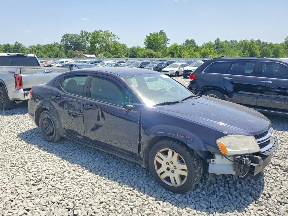 2012 Dodge Avenger VIN 1C3CDZAB0CN243972 COPART salvage auction — FRONT END, Oh - Cert Of Title-Salvage, sold $275 on 2026-07-09 (photo 4)