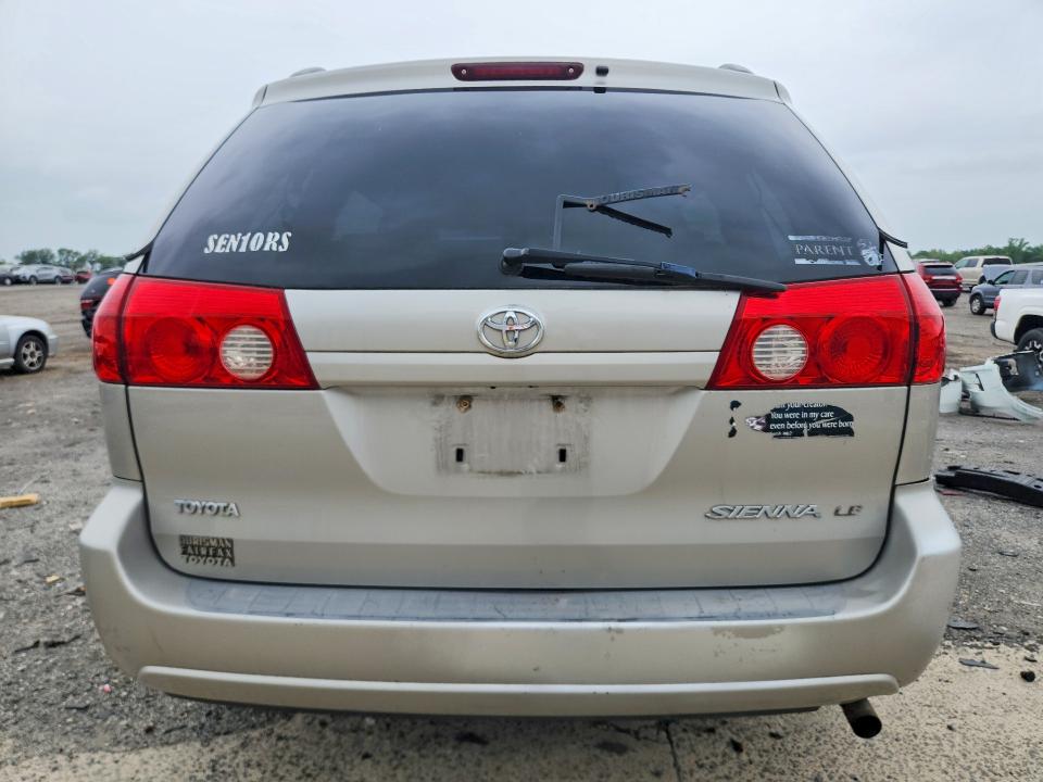 2007 Toyota Sienna VIN 5TDZK23C17S070715 COPART salvage auction — FRONT END, VA - CERT OF TITLE - SALVAGE, sold $1,200 on 2026-07-29 (photo 6)