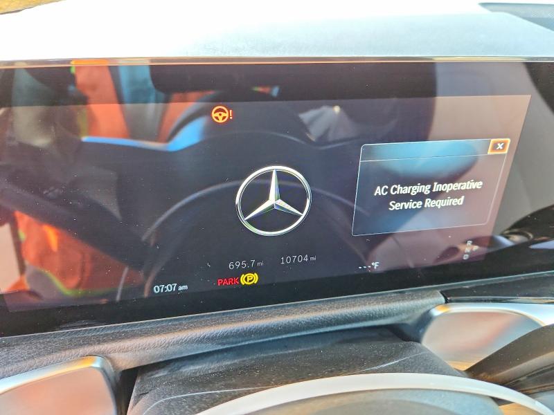 2025 Mercedes-benz Eqb VIN W1N9M0CBXSN139849 COPART salvage auction — PARTIAL REPAIR, Ca - Salvage Certificate, sold $9,800 on 2026-07-27 (photo 9)