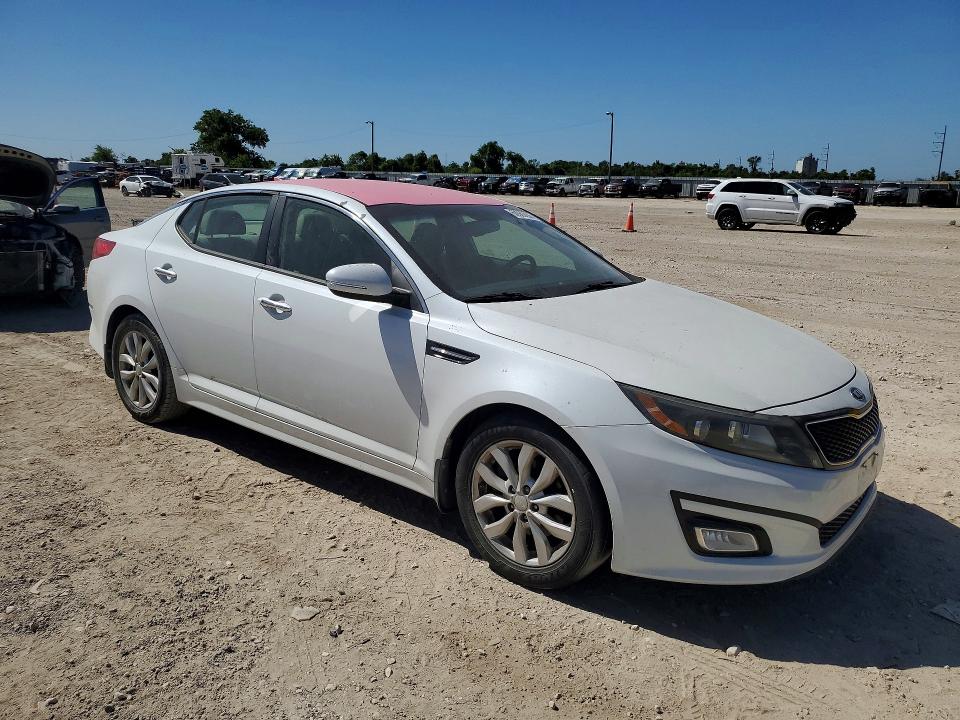2015 Kia Optima VIN 5XXGN4A71FG409456 COPART salvage auction — MECHANICAL, Tx - Certificate Of Title, sold $625 on 2026-07-15 (photo 4)