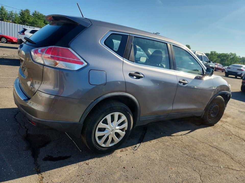 2016 Nissan Rogue VIN KNMAT2MV3GP649063 COPART salvage auction — SIDE, Ct - Cert Of Title-Salvage, sold $1,050 on 2026-07-14 (photo 3)