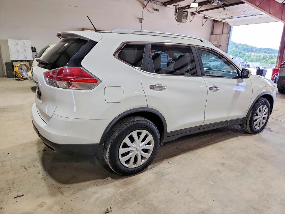 2016 Nissan Rogue VIN JN8AT2MT5GW012992 COPART salvage auction — FRONT END, PA - CERTIFICATE OF SALVAGE, sold $1,050 on 2026-07-31 (photo 3)