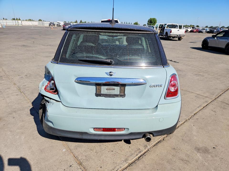 2013 Mini Cooper VIN WMWSU3C51DT692633 COPART salvage auction — REAR END, Ca - Salvage Certificate, sold $1,050 on 2026-08-10 (photo 6)