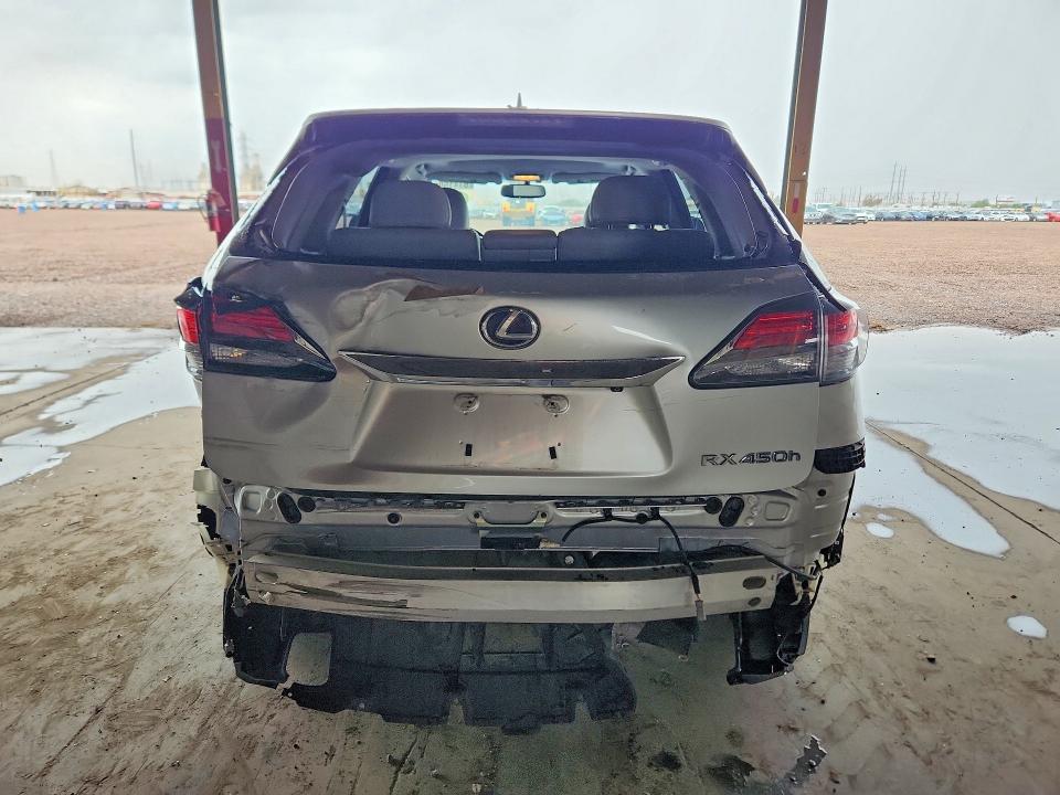 2013 Lexus Rx VIN JTJZB1BAXD2411118 COPART salvage auction — REAR END, Ca - Salvage Certificate, sold $7,200 on 2026-09-02 (photo 6)