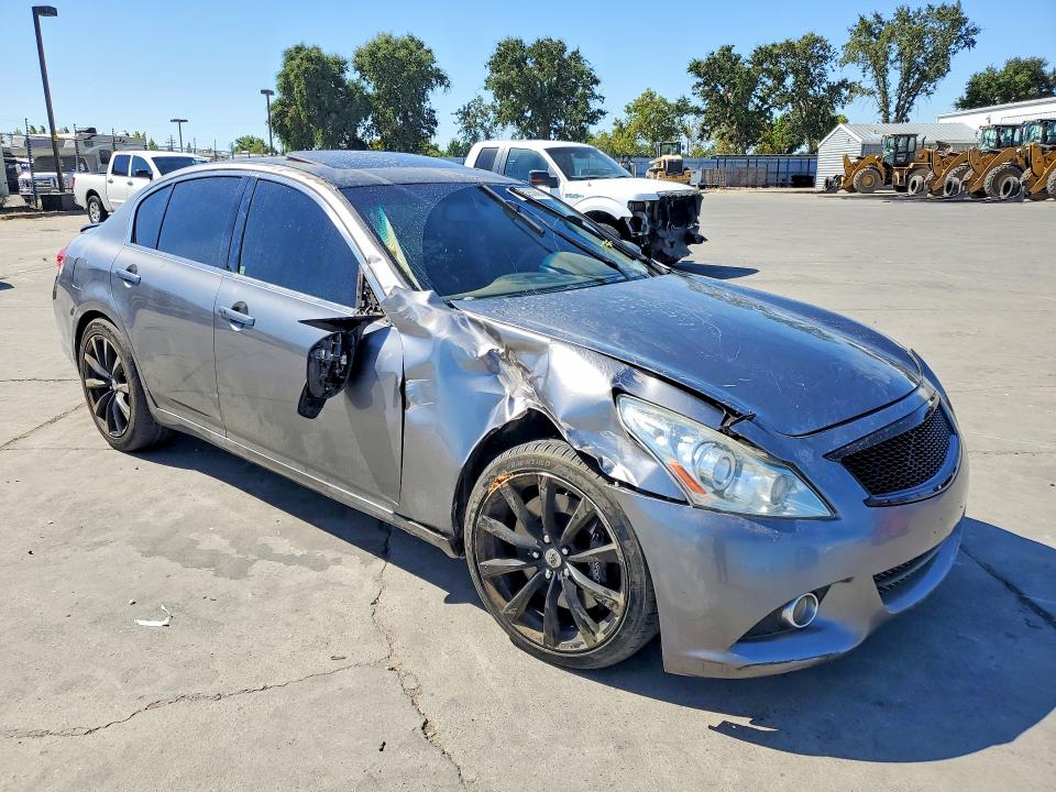 2012 Infiniti VIN JN1CV6APXCM934826 COPART salvage auction — FRONT END, Ca - Salvage Certificate, sold $1,600 on 2026-08-17 (photo 4)