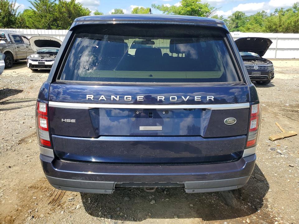 2016 Land rover RANGE ROVER VIN SALGS2VF6GA269649 COPART salvage auction — MECHANICAL, WV - CERTIFICATE OF TITLE, sold $4,450 on 2026-07-27 (photo 6)