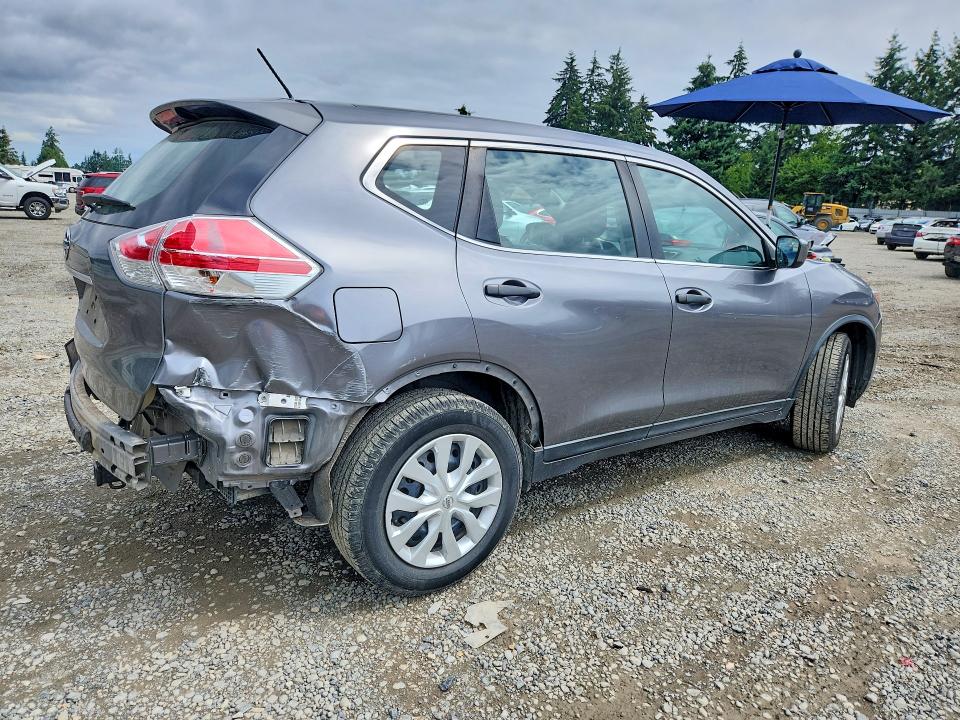2016 Nissan Rogue VIN KNMAT2MT0GP674601 COPART salvage auction — REAR END, Wa - Bill Of Sale, sold $800 on 2026-07-28 (photo 3)