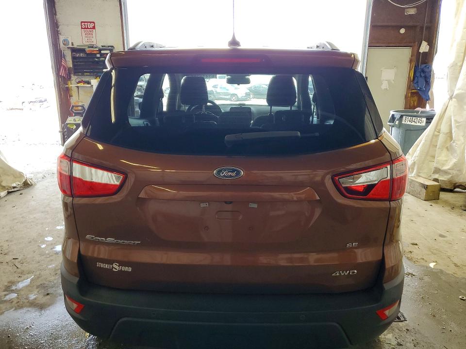 2019 Ford Ecosport VIN MAJ6S3GL8KC262121 COPART salvage auction — FRONT END, PA - CERTIFICATE OF SALVAGE, sold $1,150 on 2026-07-23 (photo 6)