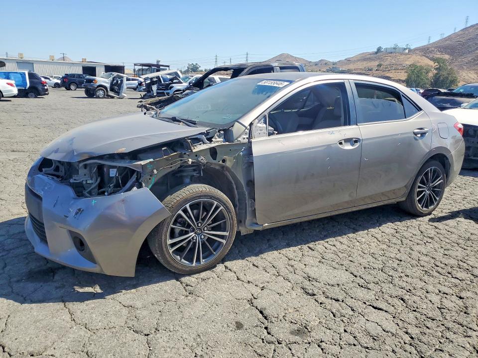 2014 Toyota Corolla VIN 5YFBURHE6EP123980 COPART salvage auction — FRONT END, CA - SALVAGE CERTIFICATE, sold $2,300 on 2026-07-23 (photo 1)