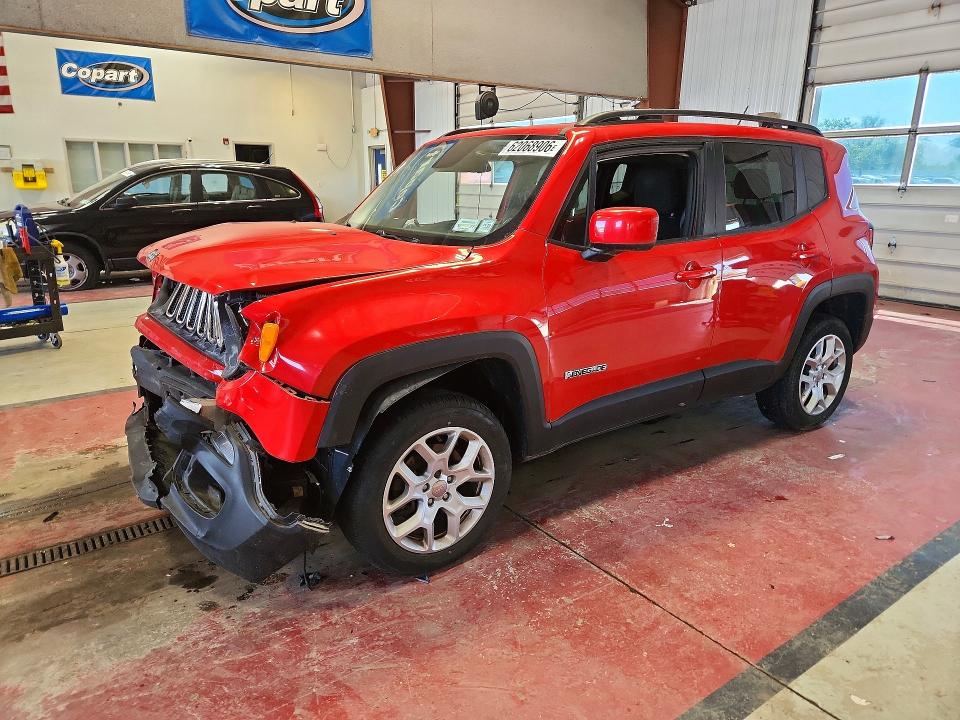 2017 Jeep Renegade VIN ZACCJBBBXHPE96256 COPART salvage auction — FRONT END, Ny - Mv-907A Salvage Certificate, sold $350 on 2026-08-03 (photo 1)
