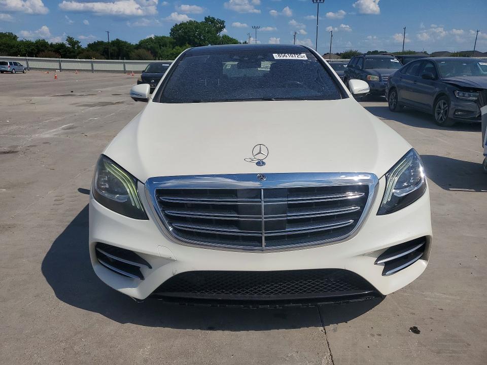 2019 Mercedes-benz S-klasse VIN WDDUG7DB3KA476831 COPART salvage auction — MINOR DENT/SCRATCHES, Tx - Cert Of Title-Manufacturer Buy (P), sold $25,500 on 2026-07-27 (photo 5)