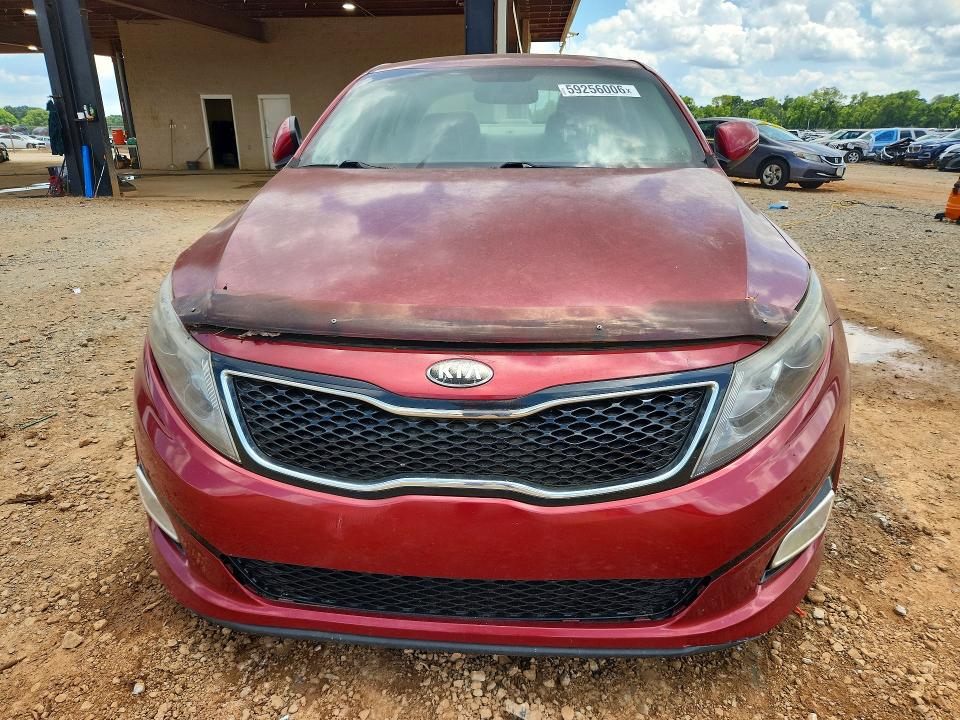 2014 Kia Optima VIN 5XXGM4A72EG288759 COPART salvage auction — FRONT END, Al - Certificate Of Title, sold $450 on 2026-07-29 (photo 5)