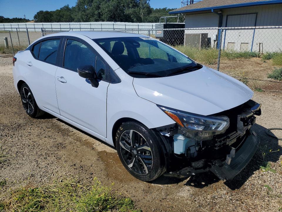 2025 Nissan Versa VIN 3N1CN8FV2SL834148 COPART salvage auction — FRONT END, Or - Certificate Of Title (P), sold $11,500 on 2026-07-06 (photo 4)