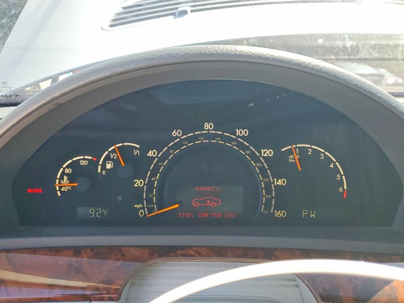 2001 Mercedes-benz S class VIN WDBNG75J21A222254 COPART salvage auction — REAR END, WA - BILL OF SALE, sold $300 on 2026-07-27 (photo 9)