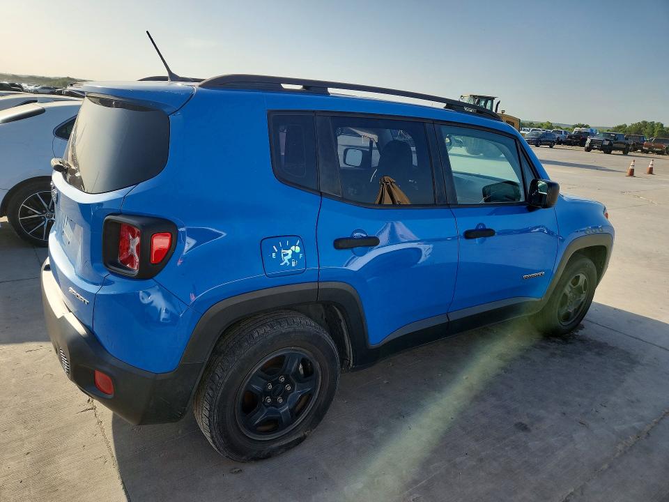 2015 Jeep Renegade VIN ZACCJAAH0FPC10394 COPART salvage auction — MECHANICAL, Tx - Certificate Of Title (P), sold $1,200 on 2026-07-30 (photo 3)