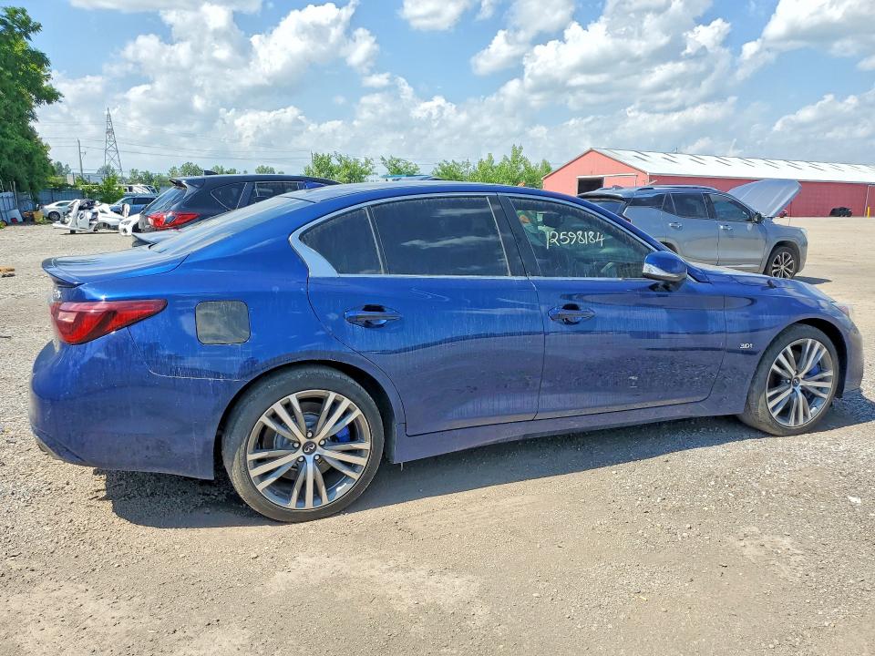 2018 Infiniti Q50 VIN JN1EV7AR0JM611897 COPART salvage auction — MECHANICAL, On - Permit Salvage (P), sold $125 on 2026-07-28 (photo 3)
