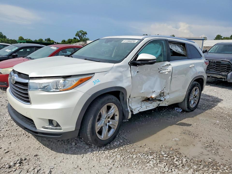2015 Toyota Highlander VIN 5TDYKRFH4FS093819 COPART salvage auction — SIDE, Al - Cert Of Title-Salvage Title, sold $250 on 2026-07-28 (photo 1)