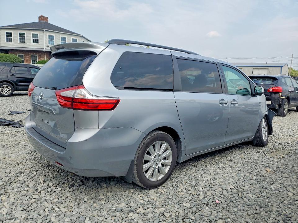 2017 Toyota Sienna VIN 5TDDZ3DC3HS149170 COPART salvage auction — FRONT END, MA - CERT OF TITLE-SALVAGE (P), sold $450 on 2026-07-24 (photo 3)
