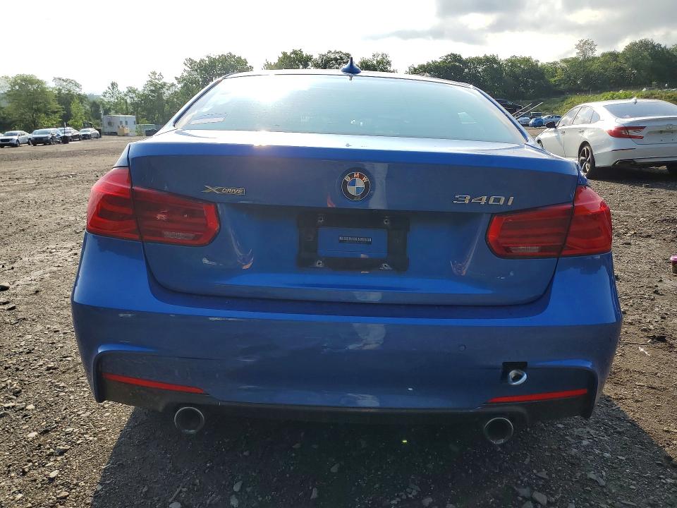 2016 BMW 3er VIN WBA8B7G50GNT70740 COPART salvage auction — FRONT END, Ny - Mv-907A Salvage Certificate, sold $3,600 on 2026-07-28 (photo 6)