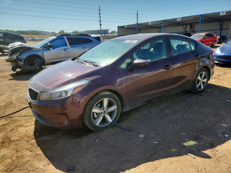 2018 Kia Forte VIN 3KPFL4A71JE259268 COPART salvage auction — FRONT END, CO - DIS/DLR/EXP ONLY CLEAN TITLE, sold $1,550 on 2026-08-03 (photo 1)