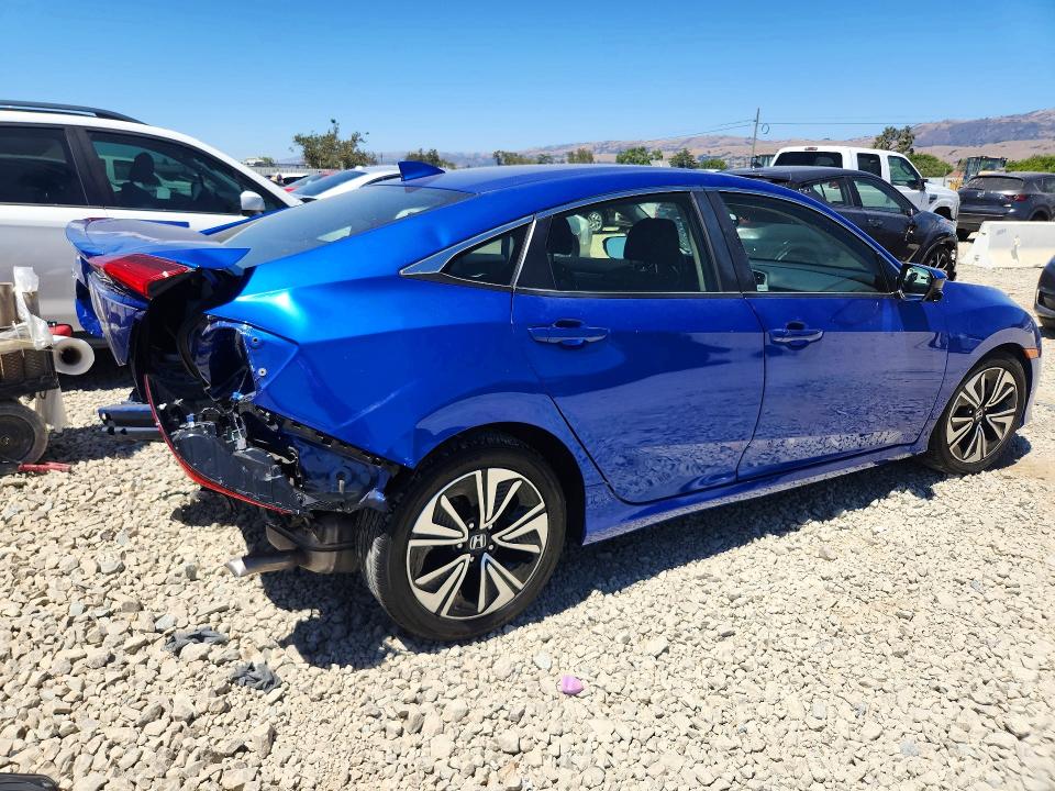 2018 Honda Civic VIN JHMFC1F39JX019968 COPART salvage auction — REAR END, Ca - Salvage Certificate, sold $4,200 on 2026-07-28 (photo 3)