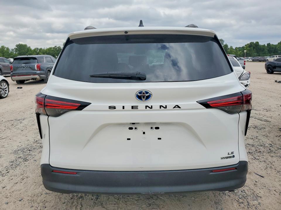 2021 Toyota Sienna VIN 5TDKRKEC3MS028195 COPART salvage auction — FRONT END, TX - SALVAGE VEHICLE TITLE, sold $9,000 on 2026-07-28 (photo 6)