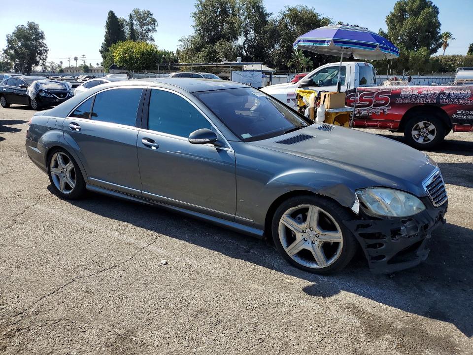 2008 Mercedes-benz S class VIN WDDNG71X68A234659 COPART salvage auction — FRONT END, CA - SALVAGE CERTIFICATE, sold $850 on 2026-07-31 (photo 4)