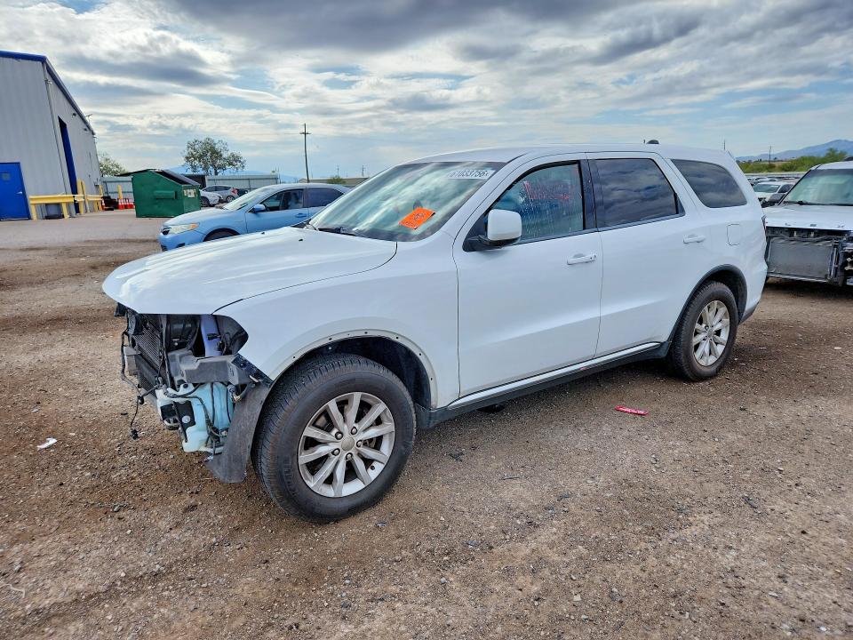 2015 Dodge Durango VIN 1C4RDHAG3FC239698 COPART salvage auction — FRONT END, Az - Cert Of Title - Salvage, sold $1,750 on 2026-08-21 (photo 1)