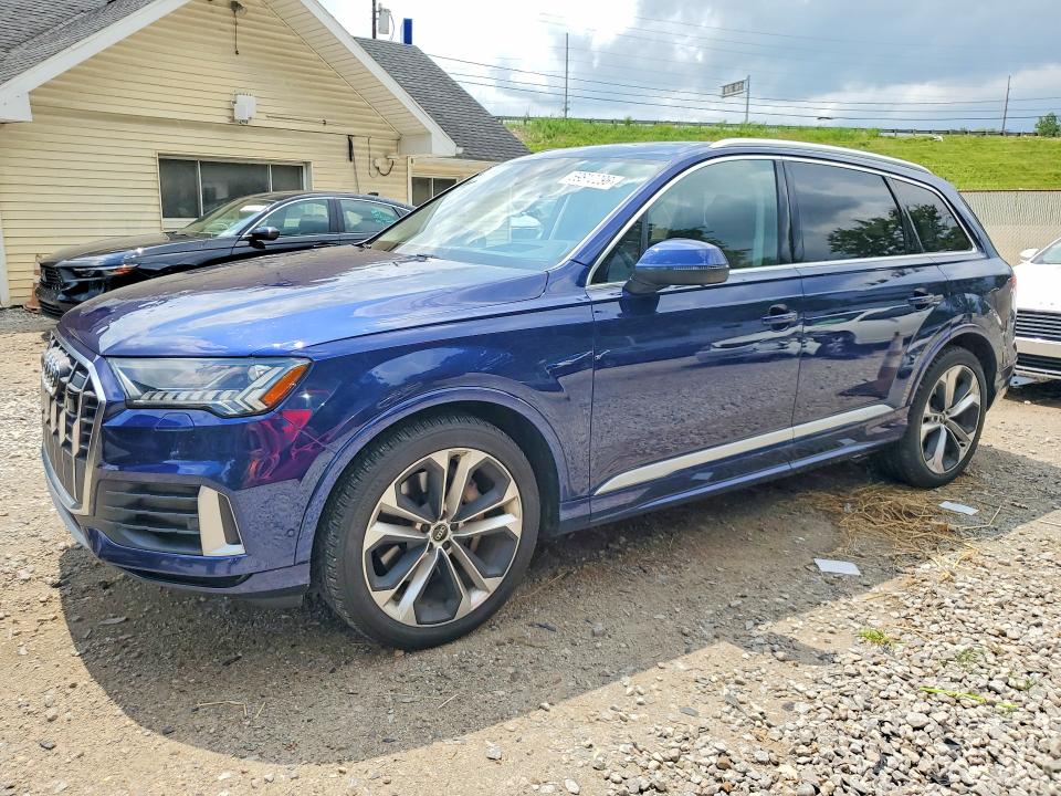 2022 Audi Q7 VIN WA1VXBF76ND006025 COPART salvage auction — HAIL, Oh - Cert Of Title-Salvage, sold $14,700 on 2026-07-15 (photo 1)