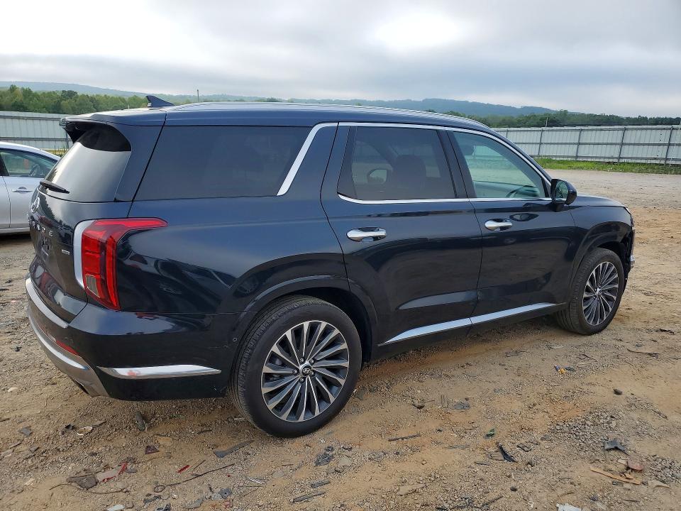 2024 Hyundai Palisade VIN KM8R7DGE3RU650065 COPART salvage auction — FRONT END, Salvage Title, sold $13,600 on 2026-07-24 (photo 3)
