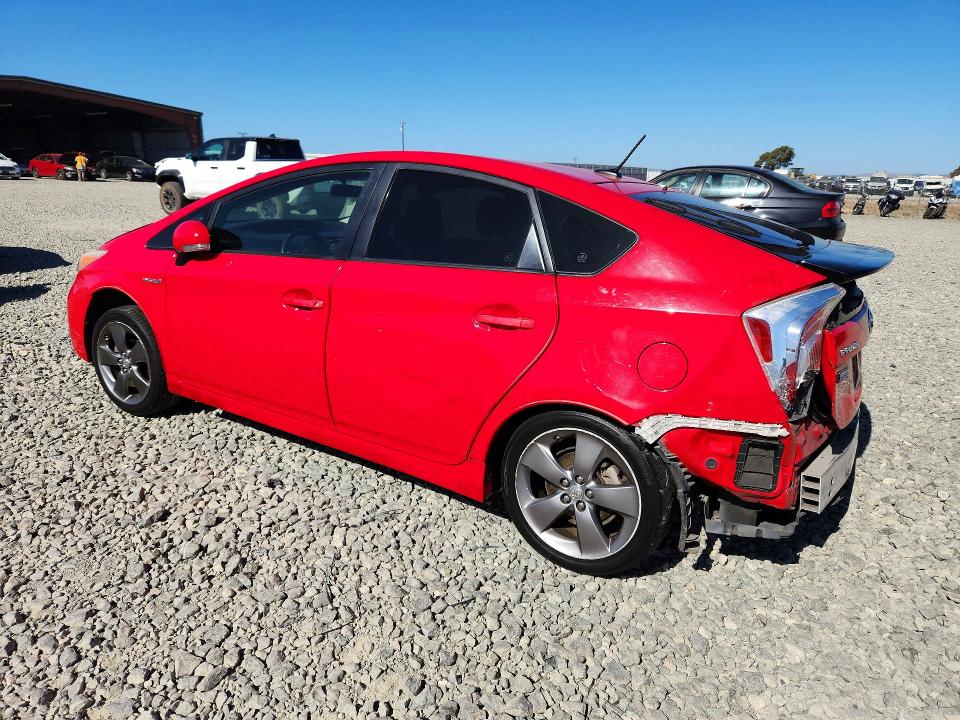 2015 Toyota Prius VIN JTDKN3DU6F0415132 COPART salvage auction — REAR END, Ca - Salvage Certificate, sold $1,150 on 2026-07-30 (photo 2)