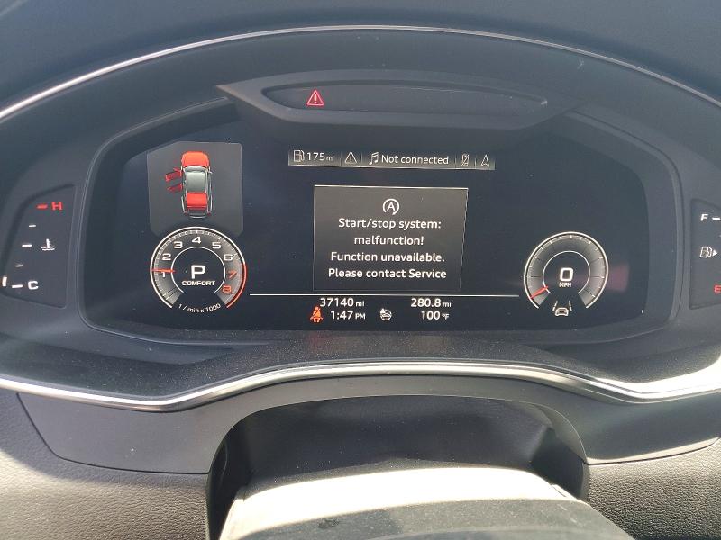 2019 Audi A7 VIN WAUS2AF28KN078983 COPART salvage auction — FRONT END, Az - Cert Of Title - Salvage, sold $17,100 on 2026-08-11 (photo 9)