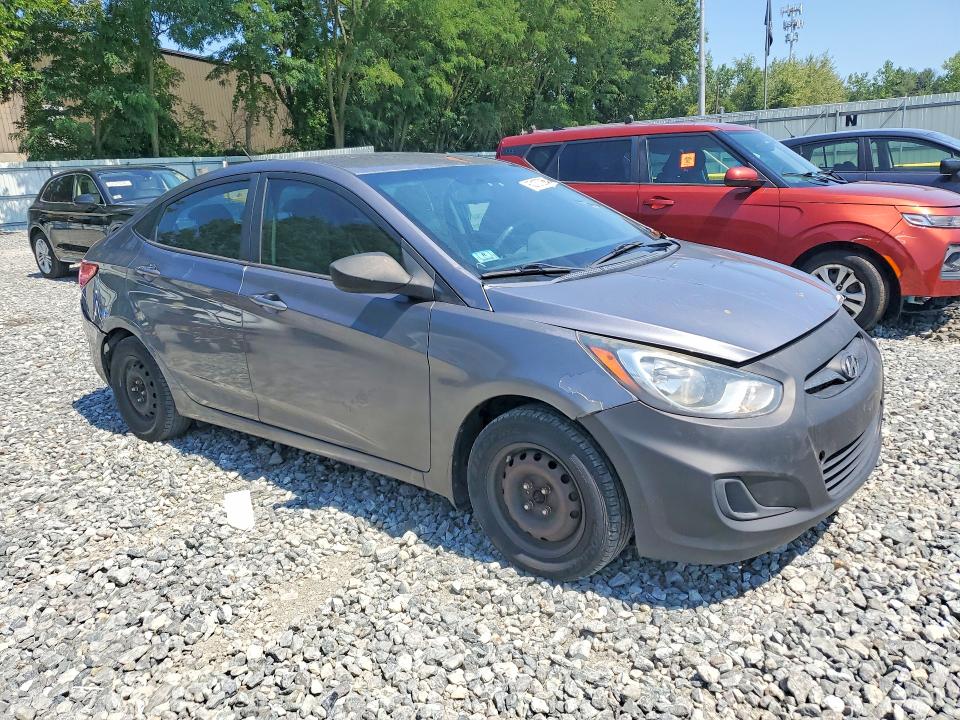 2014 Hyundai Accent VIN KMHCT4AE6EU637878 COPART salvage auction — REAR END, Ma - Cert Of Title-Reconstrctd Coll, sold $400 on 2026-07-31 (photo 4)