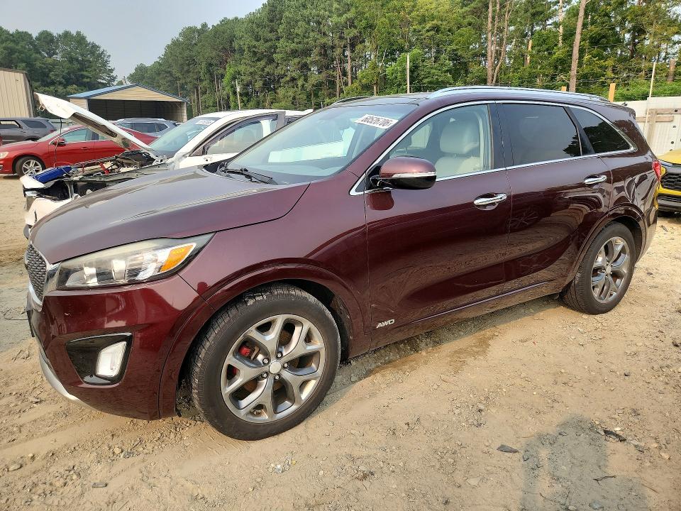 2017 Kia Sorento VIN 5XYPKDA56HG221344 COPART salvage auction — FRONT END, De - Certificate Of Title, sold $2,150 on 2026-07-22 (photo 1)