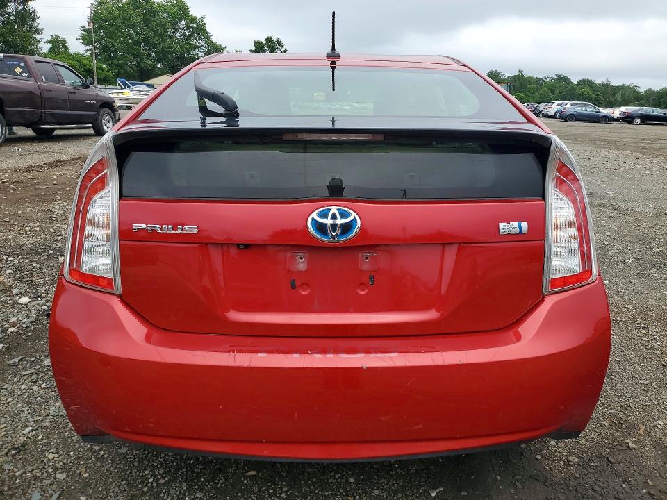 2013 Toyota Prius VIN JTDKN3DU7D1629327 COPART salvage auction — FRONT END, NJ - CERT OF TITLE-SALVAGE (P), sold $1,300 on 2026-07-08 (photo 6)