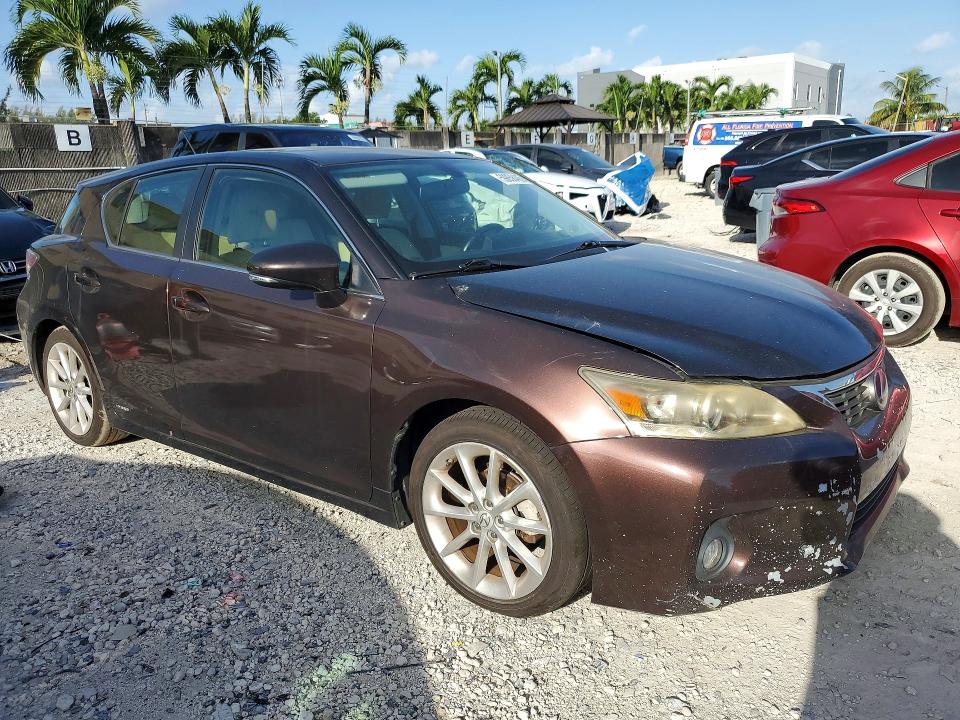 2012 Lexus Ct VIN JTHKD5BH5C2052115 COPART salvage auction — NORMAL WEAR, Fl - Certificate Of Title, sold $2,750 on 2026-07-27 (photo 4)